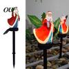Weather Resistant Garden Night Lights Christmas Solar Stake Lights, Santa Claus Figurine Lamp, Waterproof Outdoor Holiday Lighting for Landscape Light