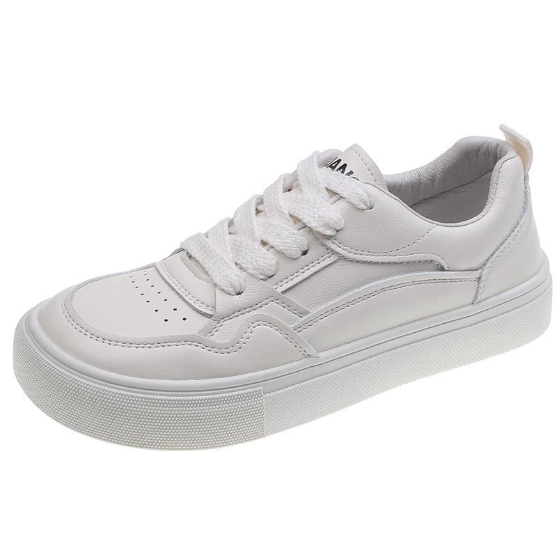 Fashion Women's sports shoes genuine leather breathable white shoes casual sports shoes adult dating new 2024