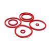25/50pcs Red VMQ Silicone O-ring CS 3.5mm Outer Diameter 18 To 27mm Food Grade Waterproof Gasket Rubber Insulated Round O-shaped Sealing Gasket