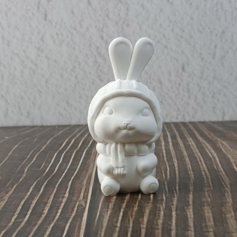 Bunnies Animal Silicone Molds for Candle Soap Candy Chocolate Molds Cement Gypsum Silicone Molds for Home Decoration