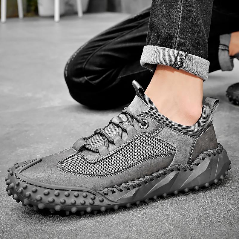 Męskie trampki Zamszowe męskie mokasyny Męskie buty biznesowe Ręcznie robione oddychające obuwie do chodzenia