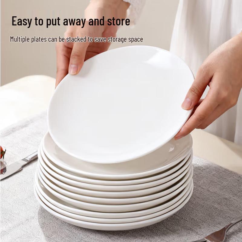 Taisun SS-2208 Melamine Moonlight Dinner Plate (4-Pack)