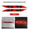 Car Styling Trunk Bumper Warning Safety Sticker Reflective Strip For Lexus RX350 IS250 CT200h ES250 ES300h NX300h IS200 GS300
