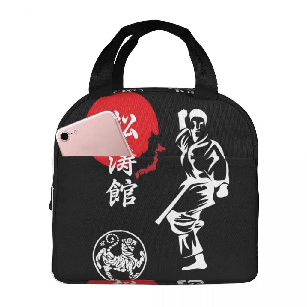 Shotokan Karate Spirit Insulated Lunch Bag for Kids School Cooler Thermal Food Box Tote Portable Lunch Boxes Container