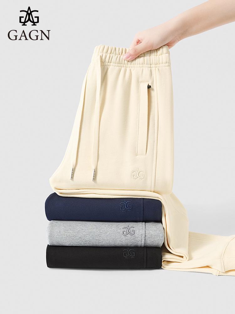 GAGN Women's Pure Cotton Thin Harem Sports Pants - Petite Spring/Autumn Straight-Leg Cuffed Sweatpants (2025)