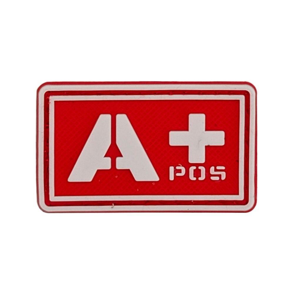 PVC Glue Stamp Blood Type Magic Sticker Embroidered Patch Emergency Armband  Helmet Decoration