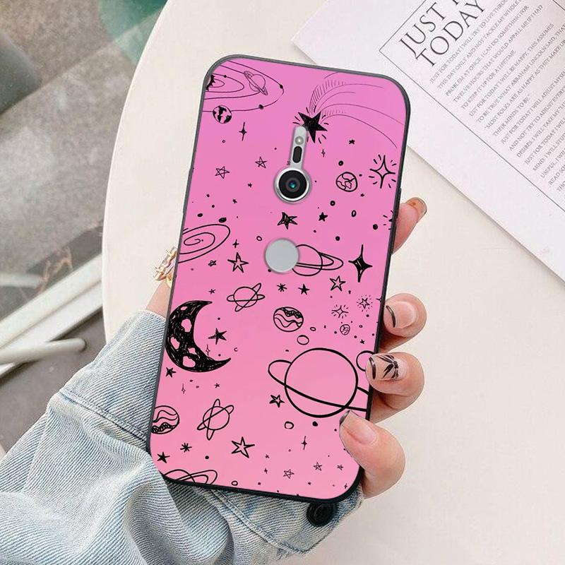 Case For Sony Xperia XZ1 XZ2 XZ4 Luxury astronaut Silicone Camera Protection Back Cover For Sony Xperia XZ2 XZ 2  Funda Capa XZ1