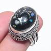 Natural Australian Opal Doublet 925 Sterling Silver Jewelry Ring Size 7 w0E08