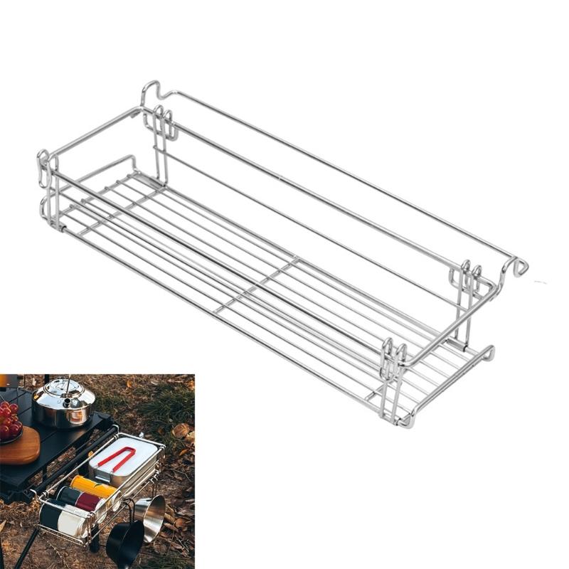 Desktop Side Expansion Rack Expandable Outdoor Rack Portables Camping Shelf for Camping Table Accessories