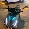 Universal Motorcycle Rearview Mirror with LED Turn Signal for Street Bikes, Cruisers, and Scooters