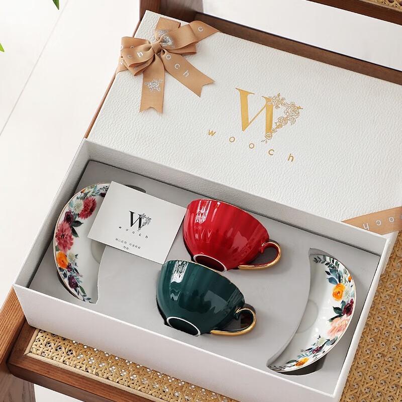 WOOCH Dream Light Luxury Ceramic Cup & Saucer Gift Set