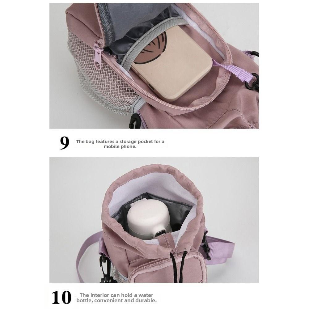 Hands-Free Portable Water Bottle Bag Universal Insulated Cup Protective Cover  Travel