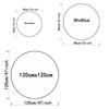 Wildlife Cartoon Animals Round Carpet Cute Dinosaur Whale Themed Kids Bedroom Rug Home Living Room Decorative Floor Mats