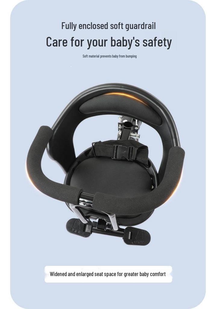 Front-Mounted Electric Vehicle Safety Seat for Infants and Children