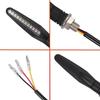 YFFSFDC Motorcycle Turn Signal, LED, Motorcycle, Turn Signal, Flowing Turn Signal, Light, Flowing