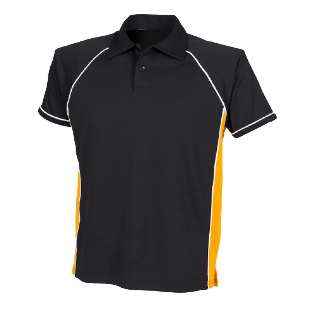 Finden & Hales Mens Performance Piped Polo Shirt