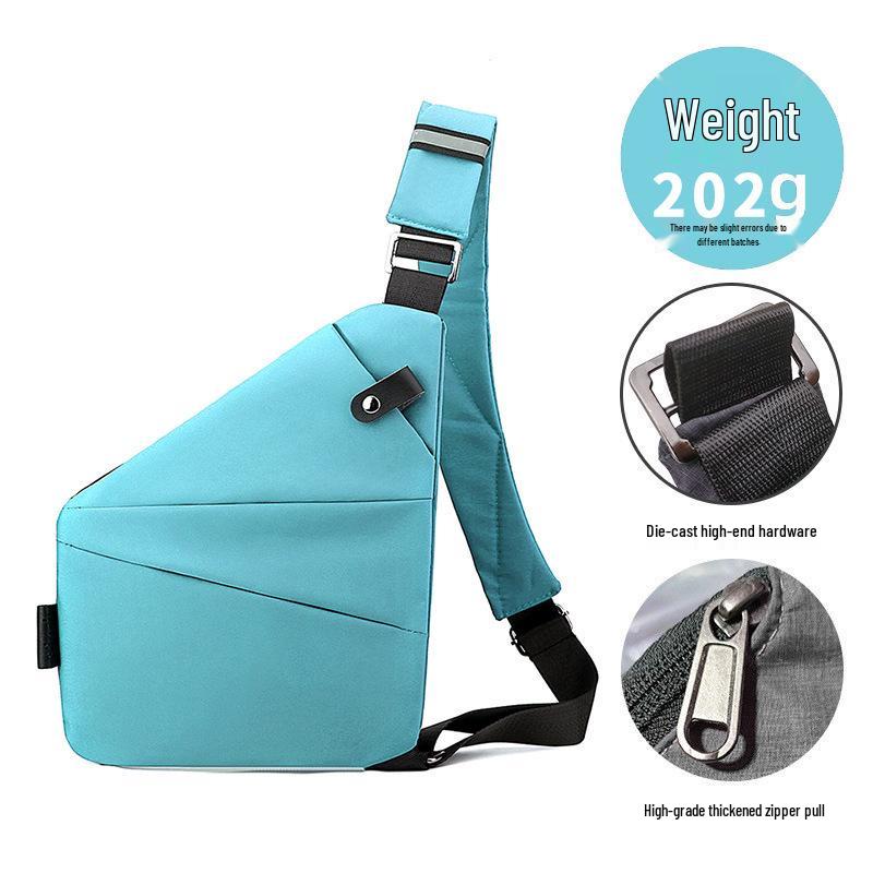 Borsa a tracolla pettorale antifurto per uomo e donna - Zaino da viaggio elegante e sicuro