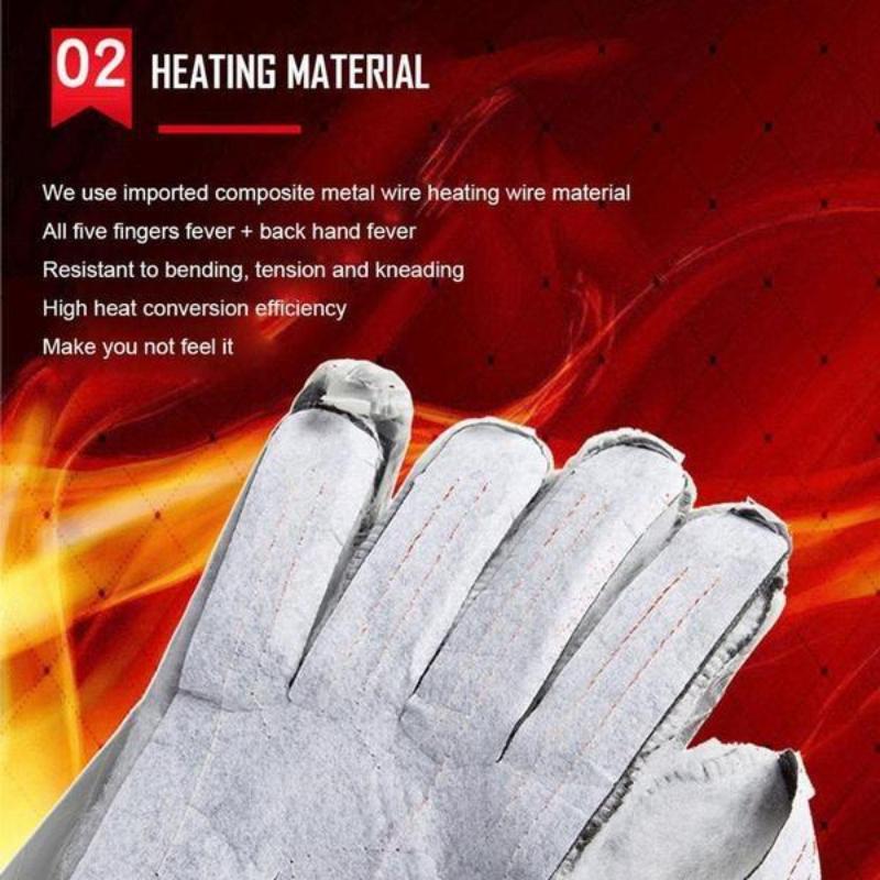 Beheizte Winterhandschuhe, batteriebetrieben, thermische Motorrad-Heizhandschuhe, wasserdicht, Touchscreen, Handwärmer, Radfahren, Skifahren, Outdoor