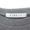 ETRE TOKYO Cotton double-face zipper design pullover for women, gray, F, 1225112018-0 tops F grayUsed