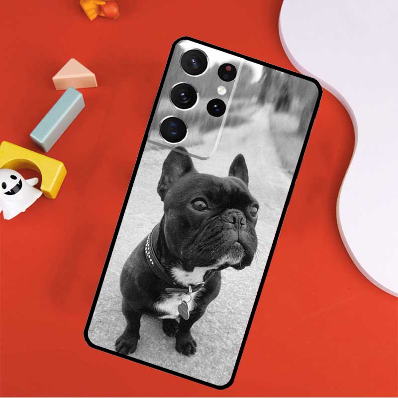 British English Bulldog Phone Case For Samsung Galaxy S24 Ultra S25 Ultra S9 S10 S20 S21 S22 S23 Plus S24 FE Cover Galaxy S25