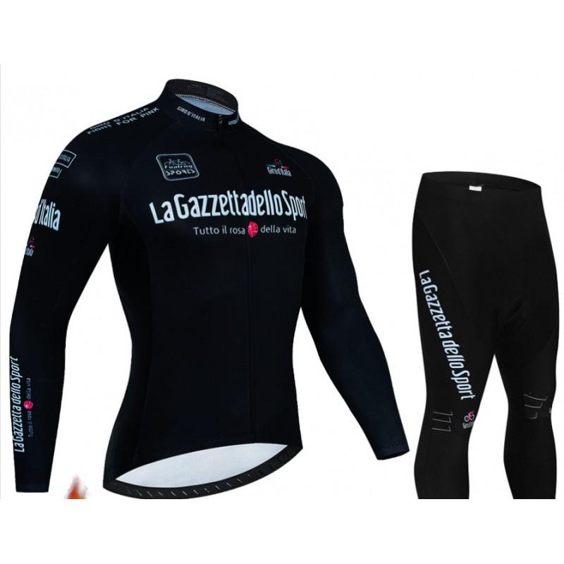 Mens Long Sleeve Cycling Jersey Set Quick Dry Mountain Bike Road Apparel Outdoor Sport Wear