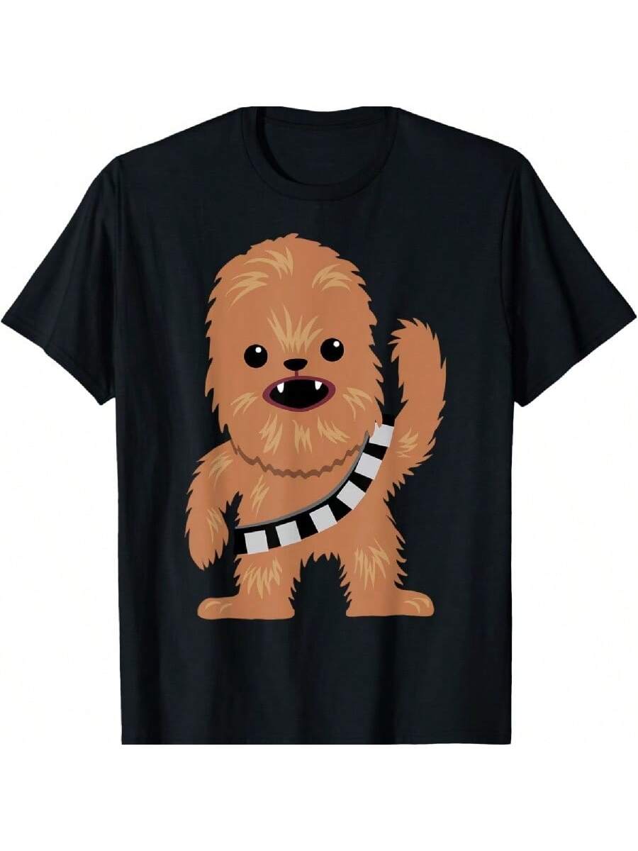 Star Wars Chewbacca Cutie Cartoon Chewie Graphic T-Shirt T-Shirt S разноцветный