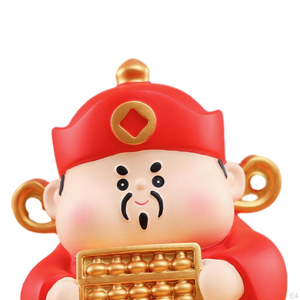 Chinese Wealth Deity Figurine for Abundant Home Blessings