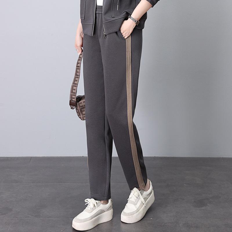 

Женские утягивающие спортивные брюки прямого кроя с высокой посадкой - Коллекция весна/осень 2024 M (90-115 Jin) темно-серого