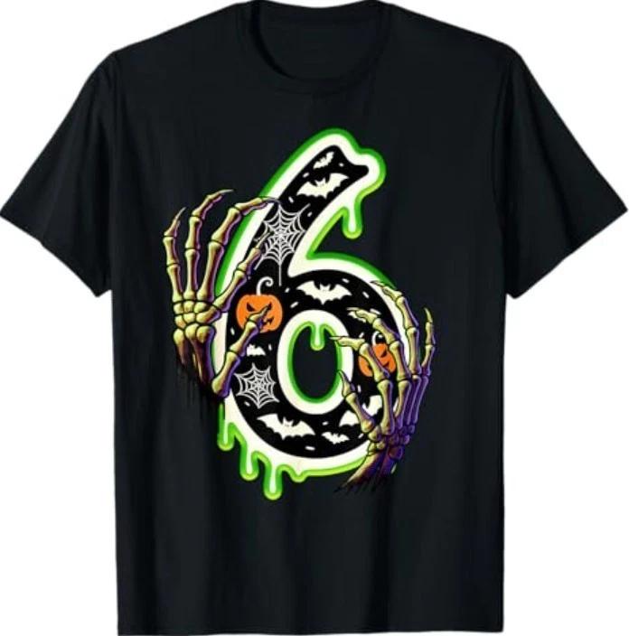 Six Seven Meme 6 7 67 Halloween Skeleton Couple Costume T-Shirt S