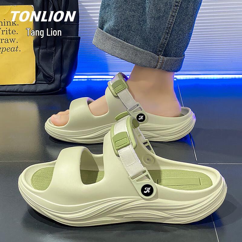 TonLion Men s Breathable Outdoor Beach Slides 42/43