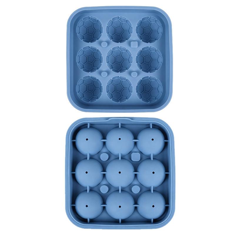 Ice Cube Shape Football Ice Cube Mold Silicone Football Silicone Ice Cube Mold Bar Whiskey Accessories Silicone Molds Gifts