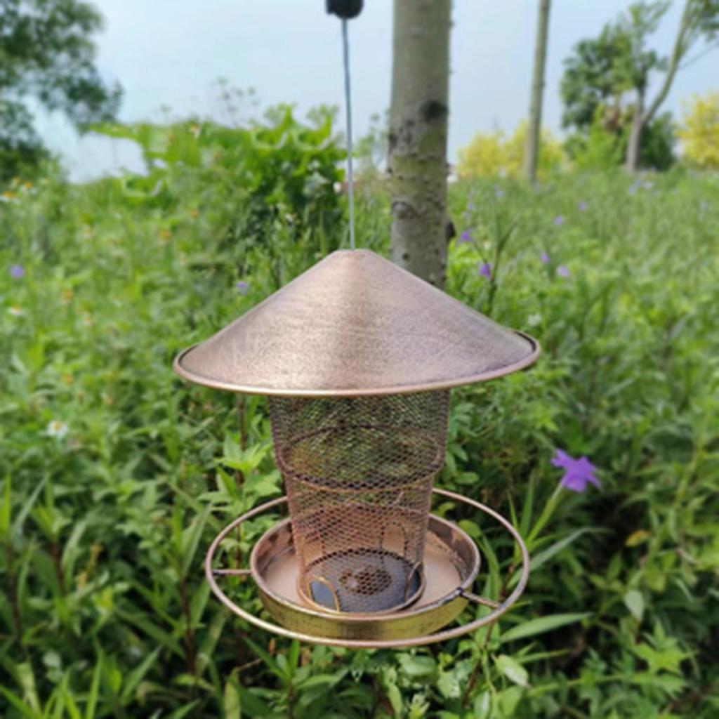 Bird Feeder Outdoor Ironwork Hanging Extendable Bird Feeders Courtyard Sleeve Hummingbird Feeder For Bird Food Dispenser Tool