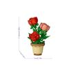 Rose DIY Eternal Flower Building Blocks Decorative Art Style for Home, Symbolize Everlasting Love, Ideal for Love Anniversaries