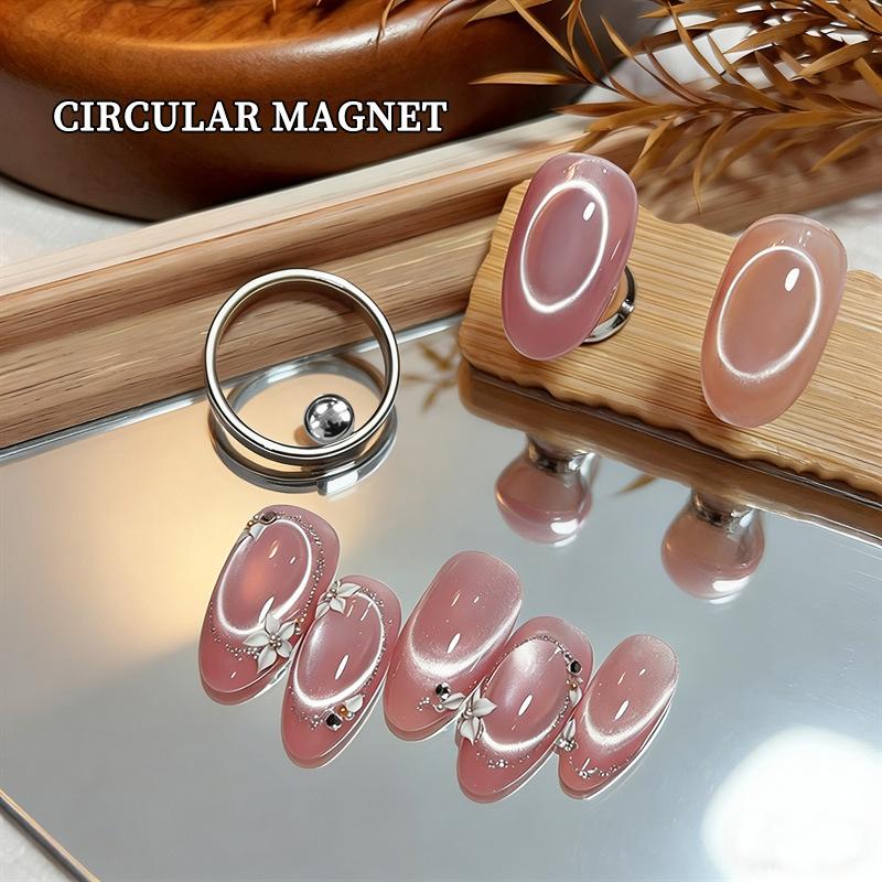 Zestaw 4 szt. Narzędzi Magnetycznych do Paznokci Efekt Kociego Oka Francuskie Końcówki Magnesy Kocie Oko Magnetyczny Patyczek do Paznokci Magnesy do Lakieru Żelowego Kocie Oko Narzędzia Manicure