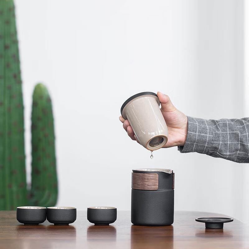 Portable Ceramic Travel Tea Set