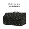 Car Trunk Storage Box Large Capacity Multiuse Tools Storage Bag Auto Leather Stowing Tidying Folding For Emergency Storage Box