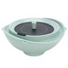 Solar Bird Bath 2L Capacity Live Water Circulation Solar Fountain Bird Bath Feeder Bowl with Hanging Rope