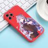 Genshin Impact Keqing Phone Case For IPhone 14 11 12 13 Pro Max X XR XSMax 6 6S 7 8 Plus SE 2022 Soft Square Color Phone Cover