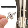 Magnetic Curtain Tiebacks, Lightproof Metal Snap Button, Detachable Male-Female Closure Pair