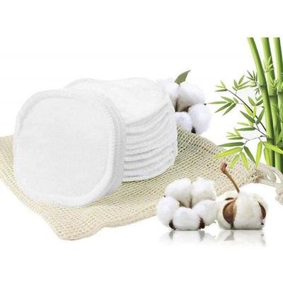 Tampons Démaquillants Réutilisables - Écologique - 16 Pièces - Lavables - Sac En Coton - Fibre De Bambou
