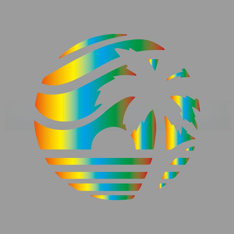 Sunset Coconut Palm Seascape Creative&funny Stickers for Cartoon Fans&lover,high Quality for Car Trucks Motorcycles &laptops