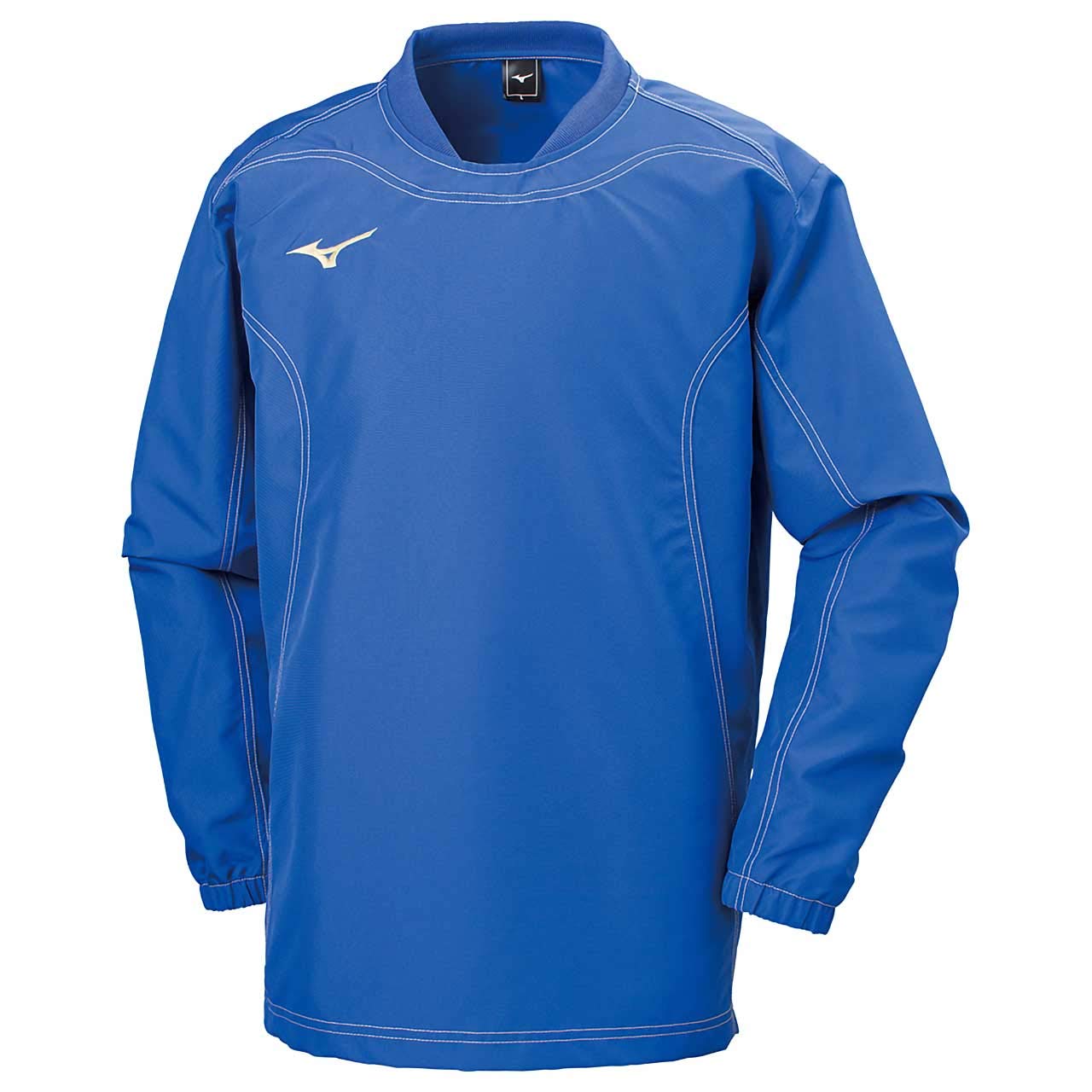 

Mizuno Tough Breaker Training Surf Size M Shirt, Standard, Durable, Windproof, Wear, 32ME9182, Blue,