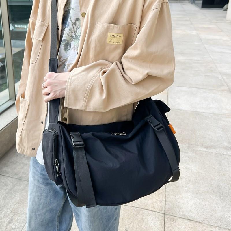 Lightweight Japanese Ins Functional Tooling Bag Trendy Men's Crossbody Bag Large Capacity Shoulder Bag Sports Fitness Bag Women's Backpack