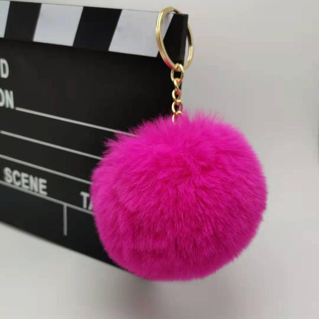 Rabbit Plush ball Pendant 8CM Ladies luggage Plush Keychain Pendant Bag Accessories Gifts