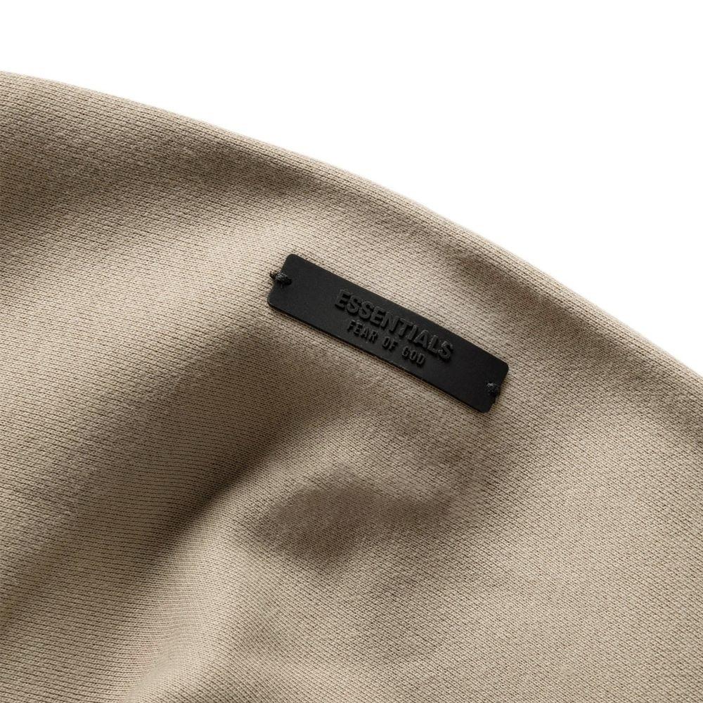 Fear of God Essentials Fleece Mikina s kapucí II Písková Pánské Topy Tmavě béžová 192HO246257F