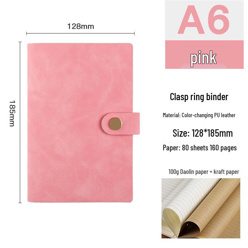 Retro A5/A6/A7 Loose-Leaf Business Journal & Office Diary