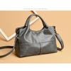 New Women'S Bag Light Splicing Soft Leather Large Capacity Fashion Mother Bag Handbag Women'S Small Bag