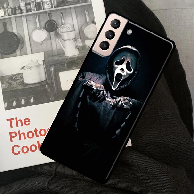 Ghostface Scream-fodral för Samsung Galaxy S21 FE S8 S9 S10 Plus Note 10 Note 20 Ultra S20 FE S22 Ultra Coque