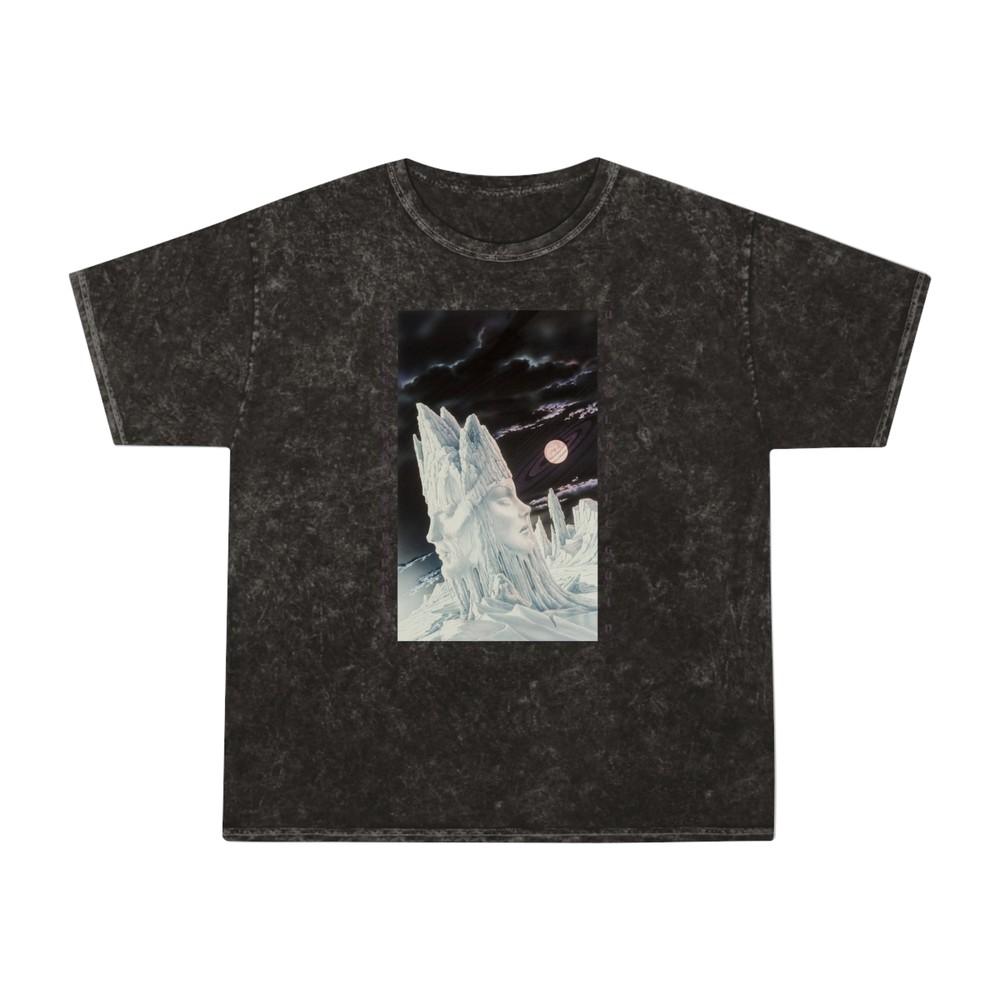 

ursula k le guin the left hand of darkness book cover mineral wash tshirt 3XL