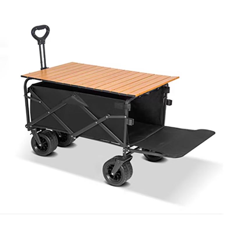 FTLY 10-inch Extendable Camping Cart with Tank Wheels